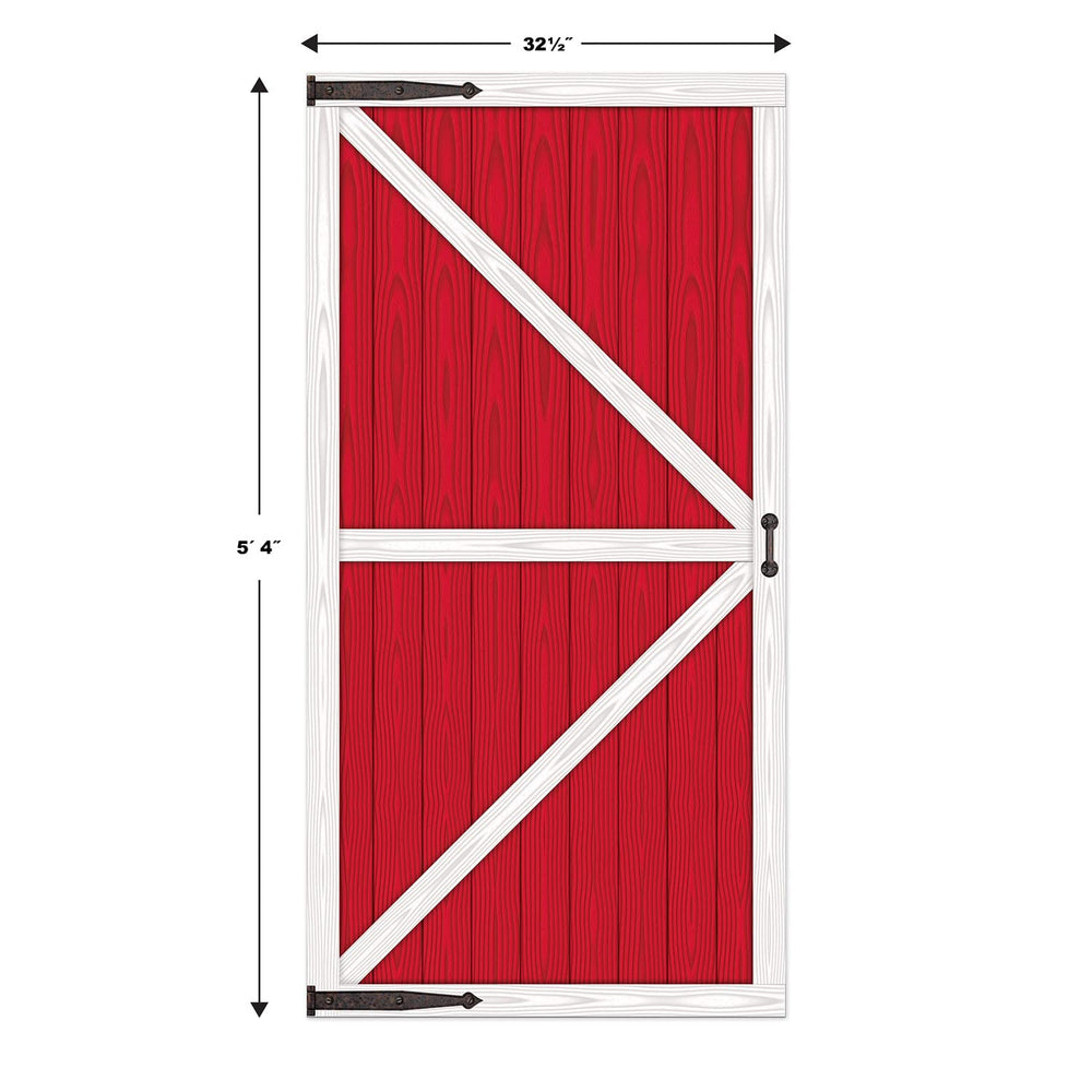 Beistle Barn Door Props two sheets ready to cut and attach to walls.