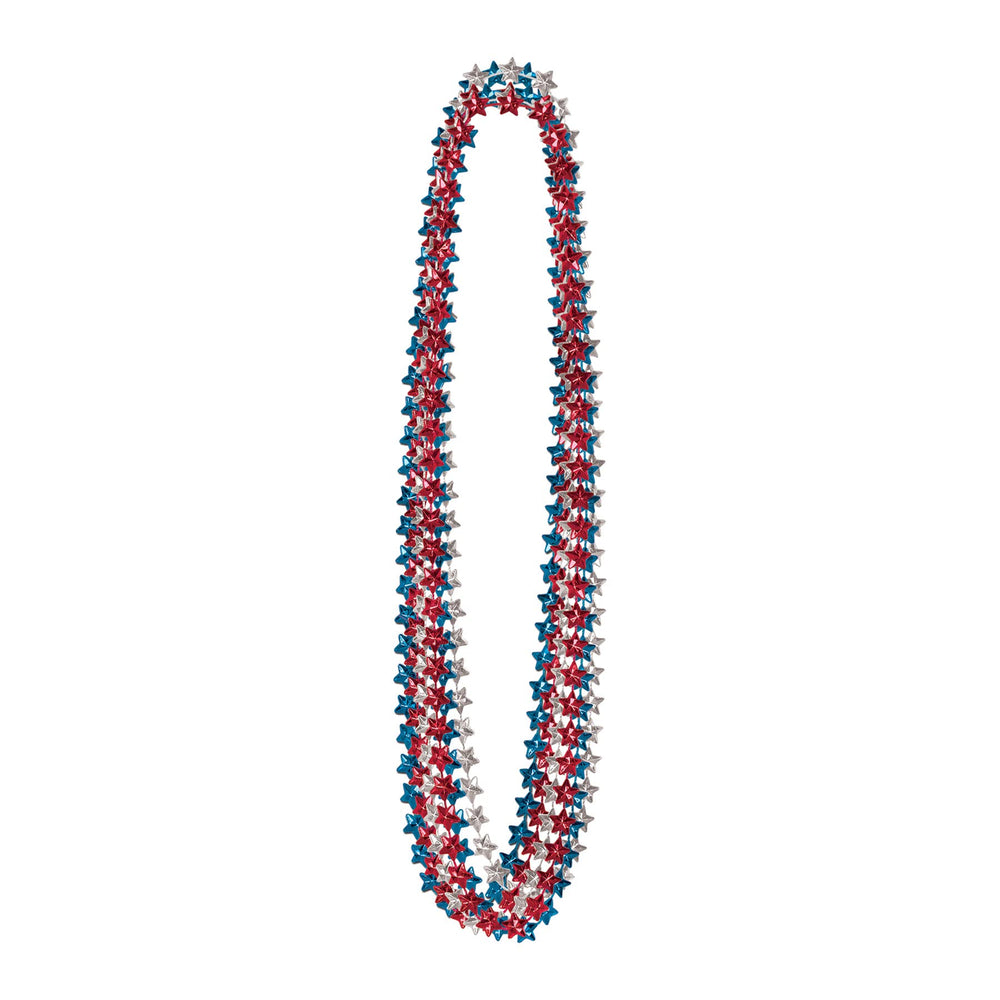 Beistle Star Beads colorful parade necklace ideal for Mardi Gras and celebrations.