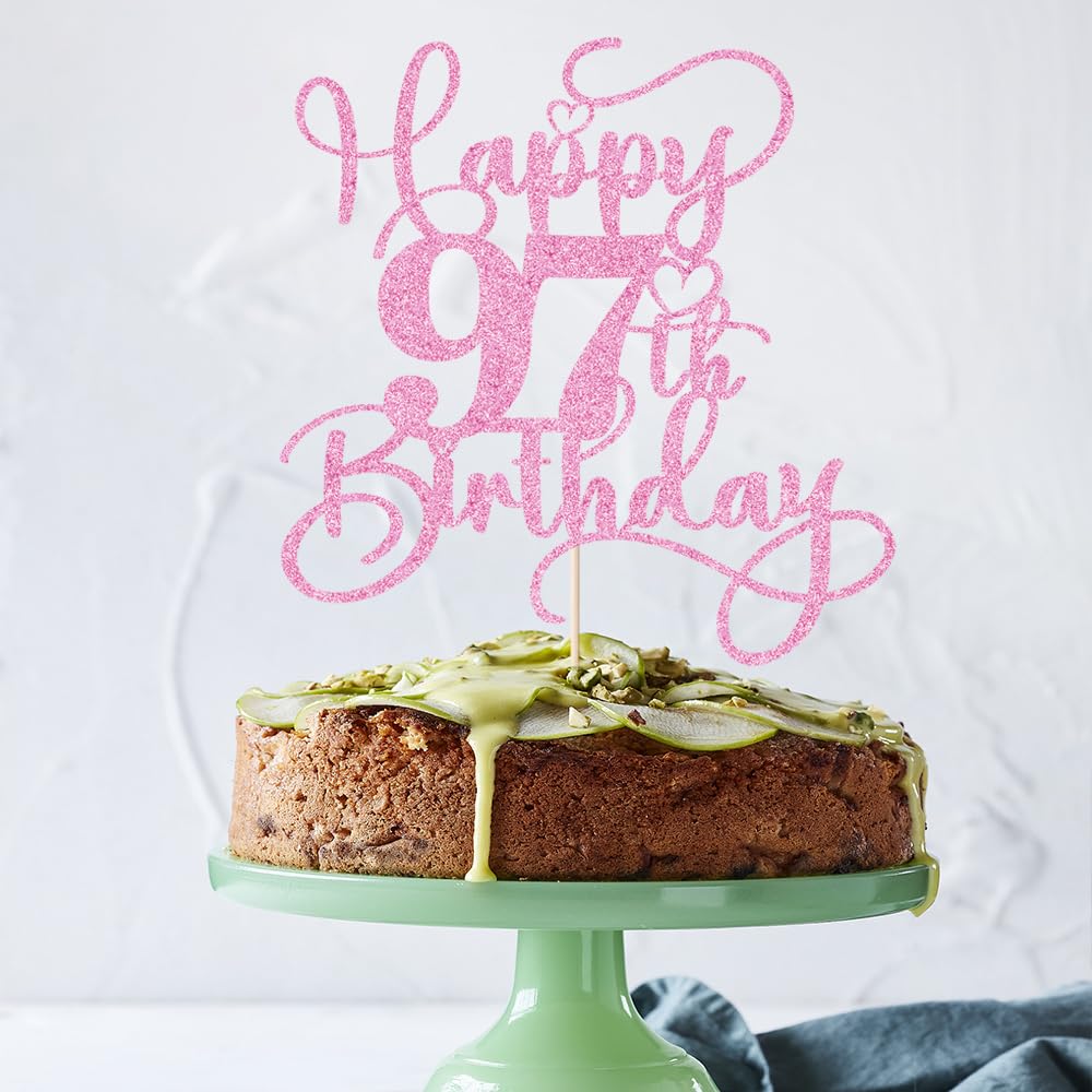Bejotaa glitter paper topper requires no DIY—just place on cake