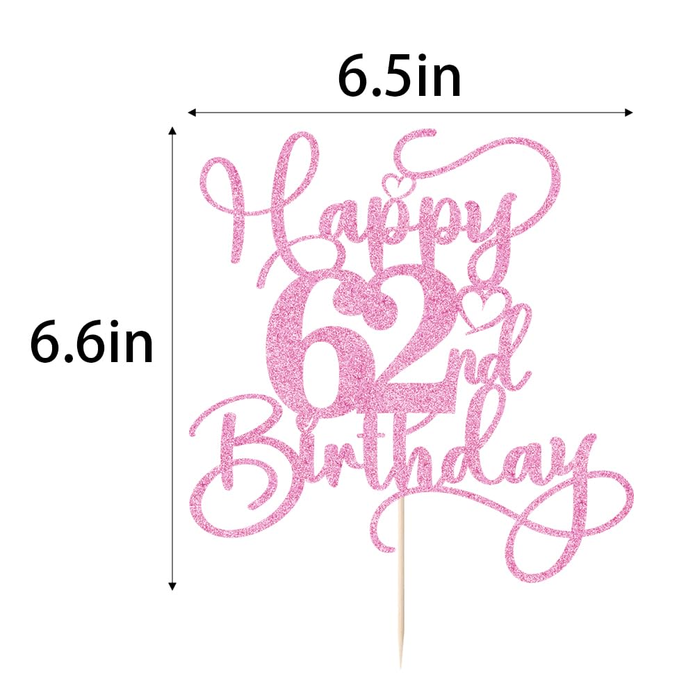 Bejotaa glitter paper cake topper pre assembled for quick party setup