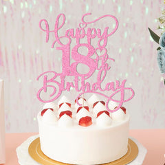 Bejotaa glitter paper material topper catches light for memorable moments.