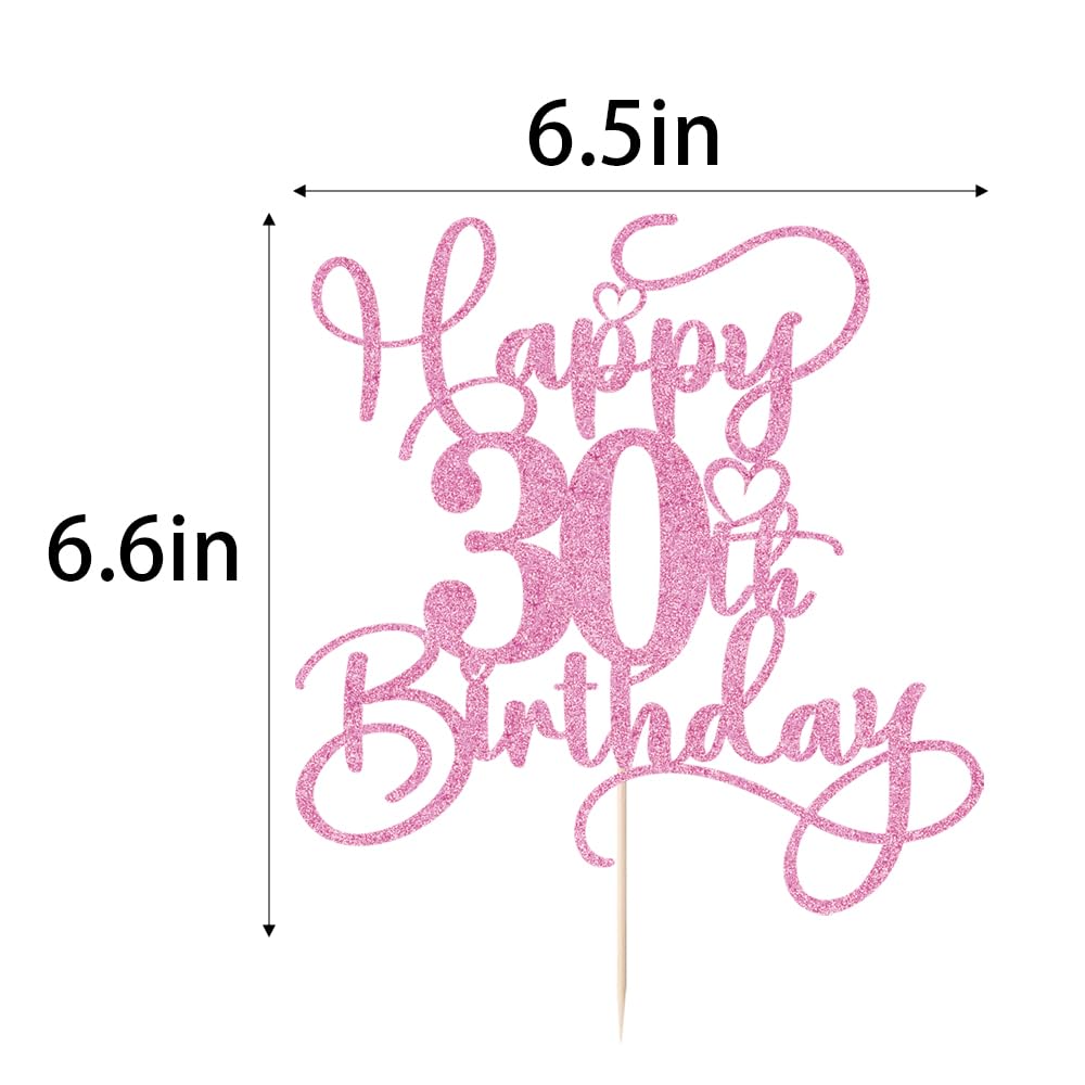 Bejotaa pink cake topper on cake enhances party decoration and photo worthy moments.