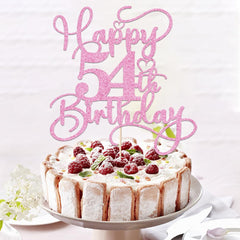 Bejotaa Pink Happy 54th Cake Topper creates memorable moments in photos