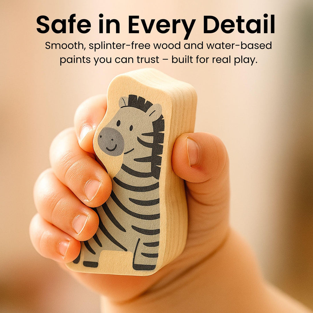 BEKILOLE Natural wood with non-toxic paint ensures safe, durable construction