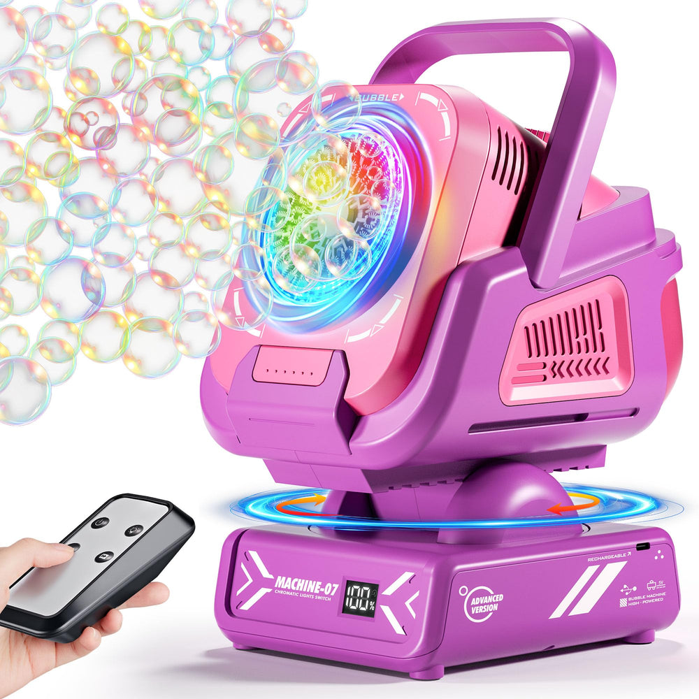 Belemar bubble machine with remote control for easy party management and precise bubbling.