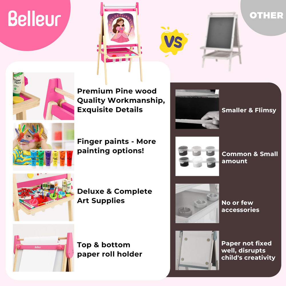 Belleur easel storage tray keeping supplies organized and accessible