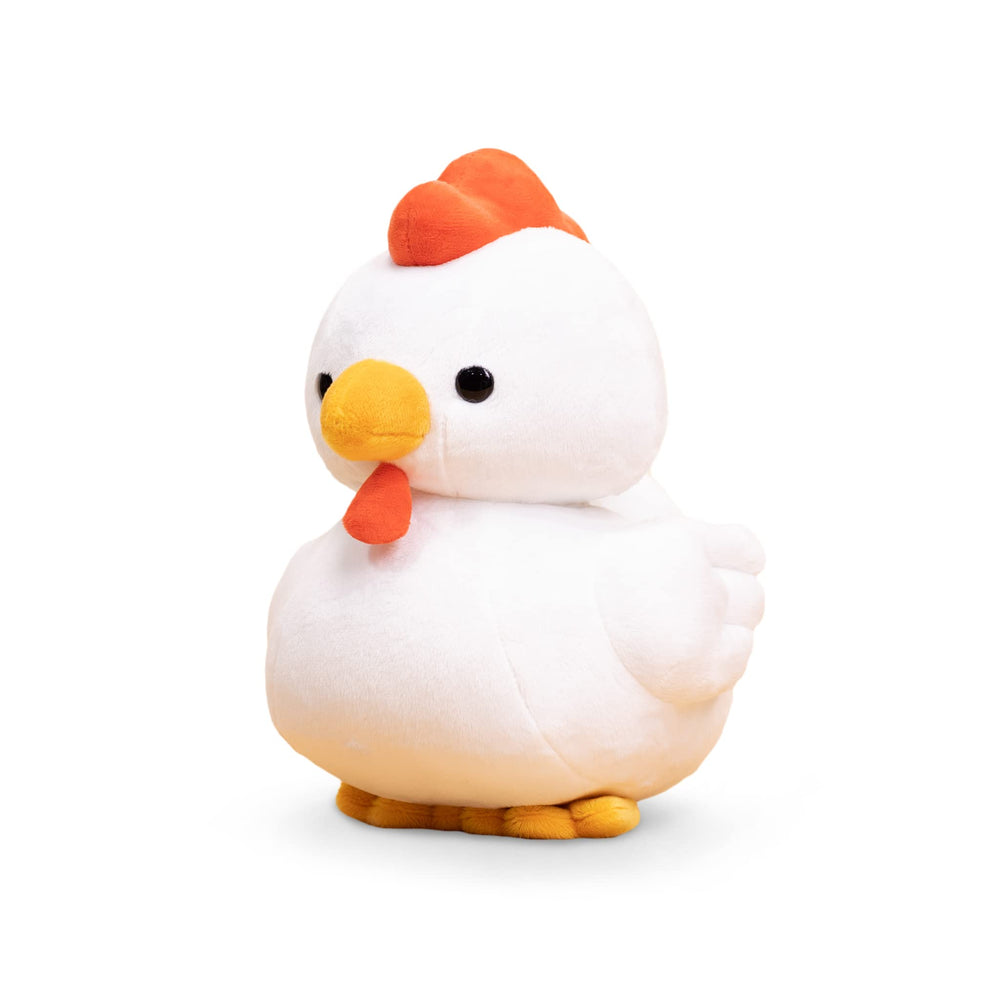 Bellzi Hen plush front view, ideal for cuddles and playtime.