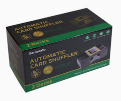 Bemecato Card Shuffler portable for camping and family trips.