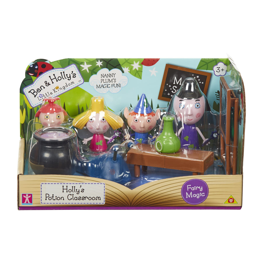 Ben & Holly Magic Potion Class: Cauldron and potion bottle for magical experiments.