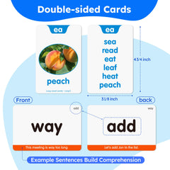 BenBen 650 phonics flash cards categories organize lessons from CVC to blends.