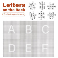 BenBen letters-on-back puzzle pieces assist sorting during focused group sessions.