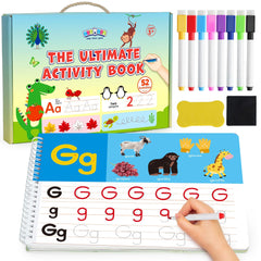 BenBen Preschool 52-activity pages: engaging early learning for letters, numbers, and shapes.