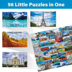 BenBen puzzle with Great Wall of China collage for spatial planning and concentration