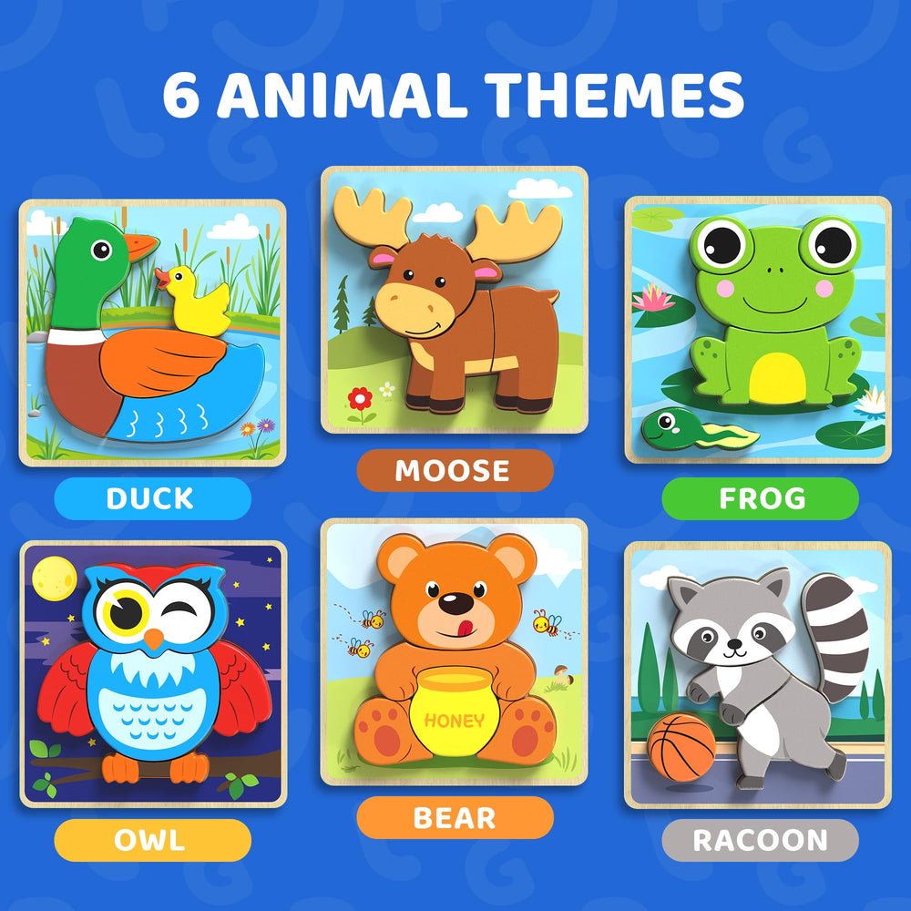 BenBen Owl puzzle - bright pieces boost attention and hand-eye coordination.