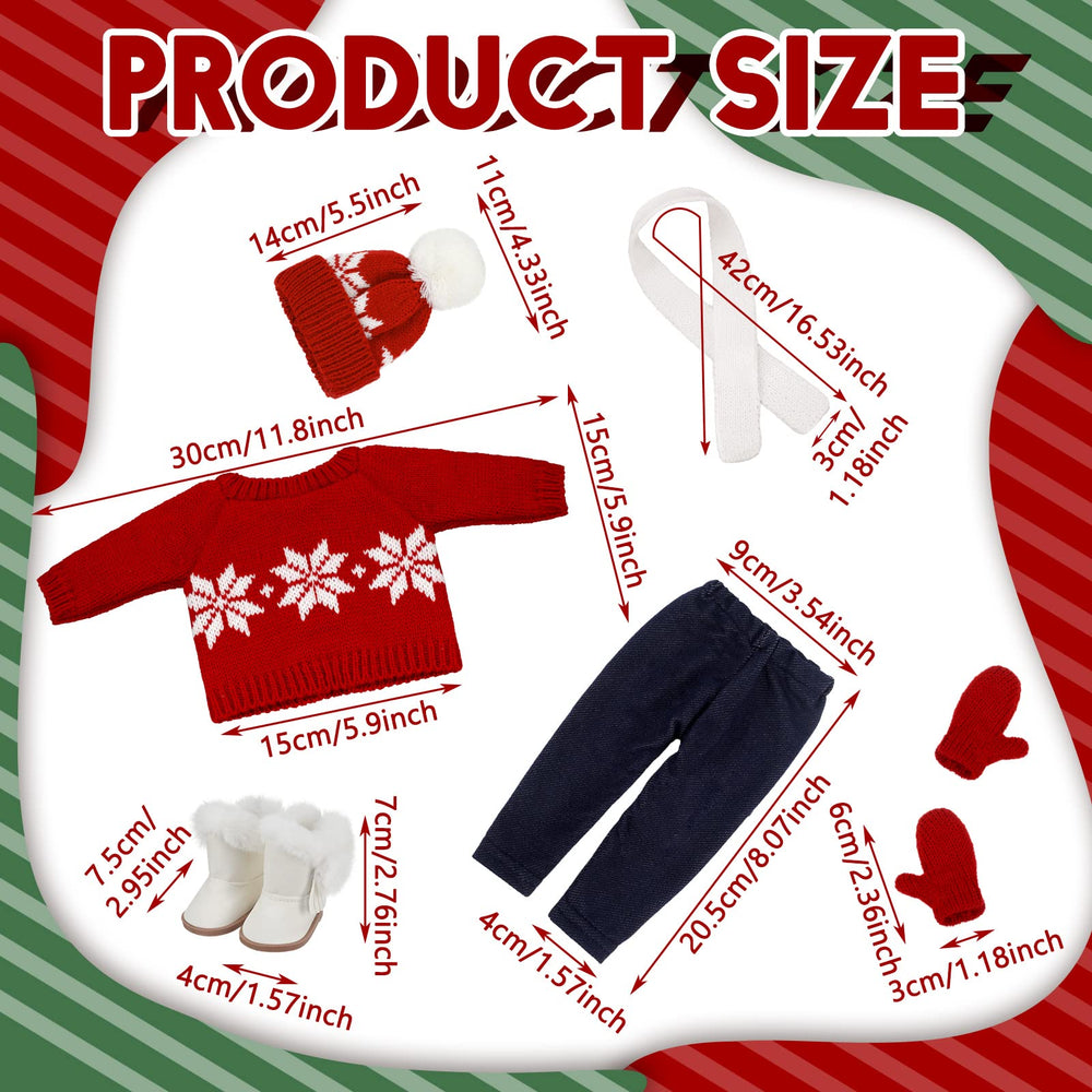 Red and white doll pants by Bencailor for comfy winter wear
