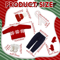 Red and white doll pants by Bencailor for comfy winter wear