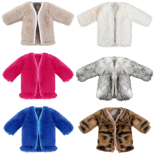 Bencailor 11.8in doll winter coat adds stylish warmth for playtime.