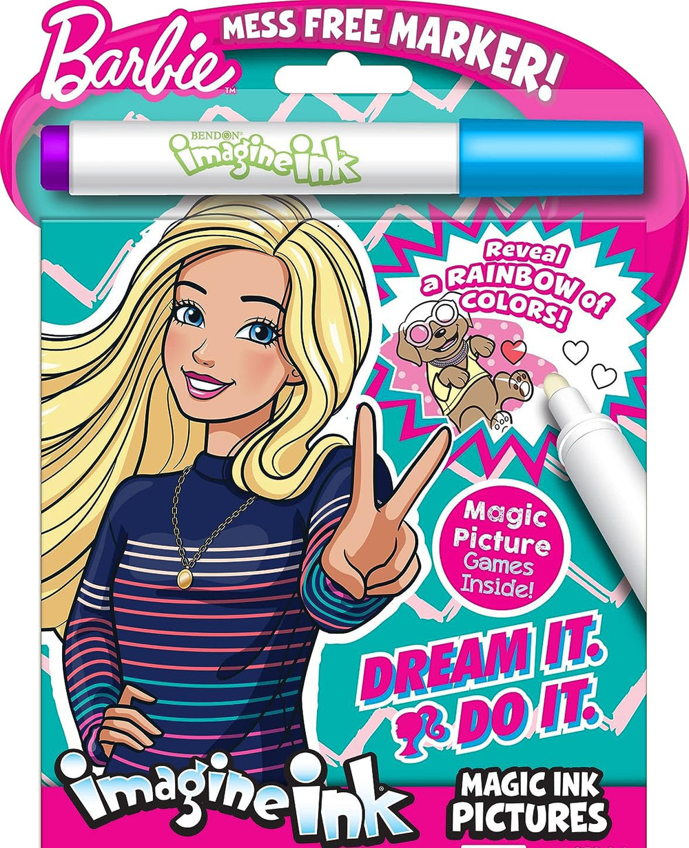Bendon Barbie coloring utensils pack in classic and bright colors.