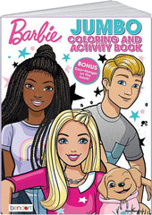 Bendon Barbie jumbo coloring book cover with inviting characters for imaginative play.