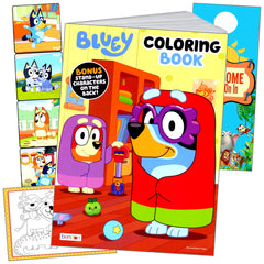 Bendon Bluey coloring book and stickers for kids, ideal for creative play and rewards.