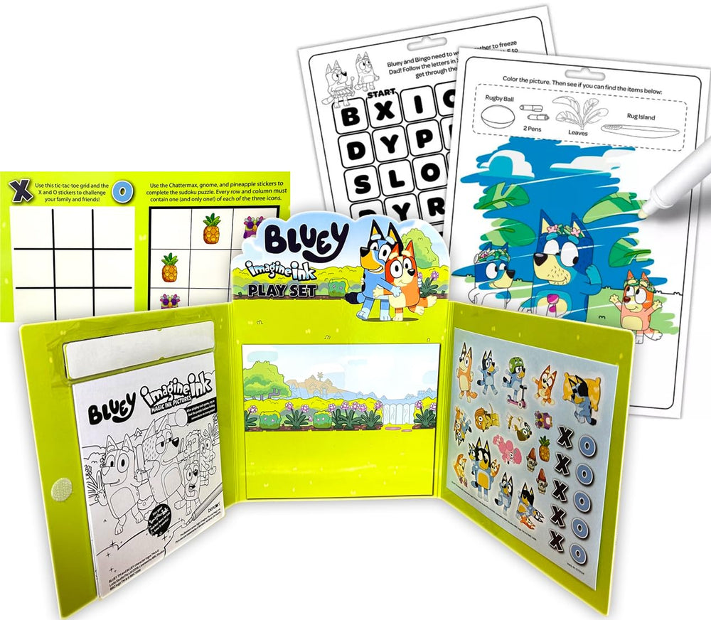 Bendon Bluey sticker sheet for personalizing bluey scenes