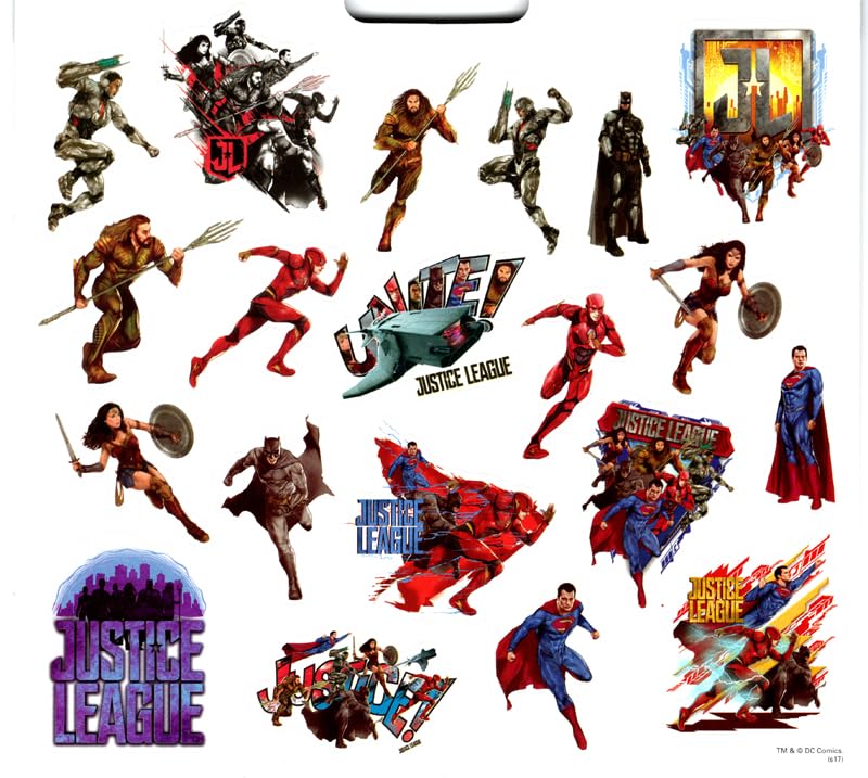 Bonus DC Justice League stickers expand superhero sticker play.