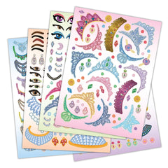 Bendon Create-A-Face Princess stickers sheet 02: colorful accessories to mix and match