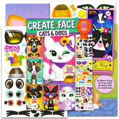 Bendon Create a Face Sticker Book cover, ideal for travel-friendly creative time.