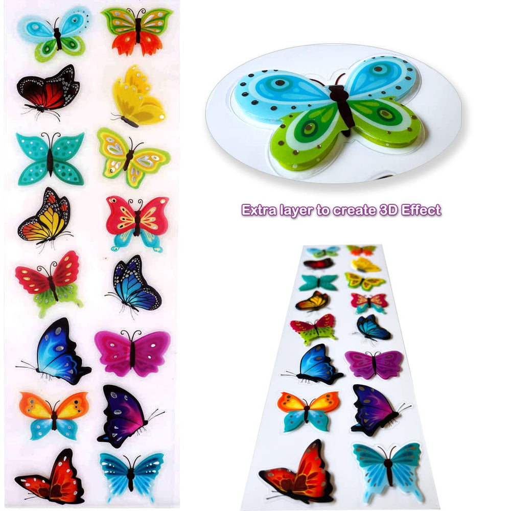 Bendon Disney 3D butterfly stickers for dimensional accents on crafts