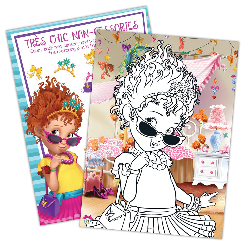 Bendon Disney Fancy Nancy tear-and-share pages simplify sharing finished art