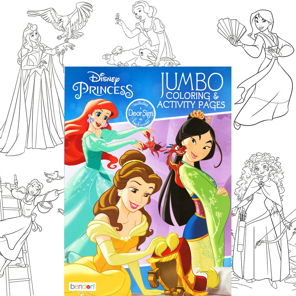 Bendon Disney Princess coloring pages spark creativity with fun designs