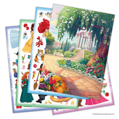 Disney Princess sticker sheets and scenes invite storytelling and creative crafting.