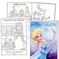 Bendon Frozen Coloring Book shows Olaf cutout back cover with stand for imaginative play.