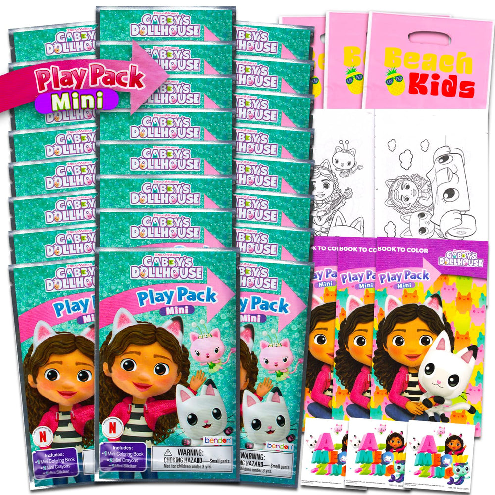 Bendon Gabby's Dollhouse party favors packaging, ideal for gift bags