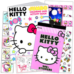 Bendon Hello Kitty coloring book and sticker set for travel activities and party rewards
