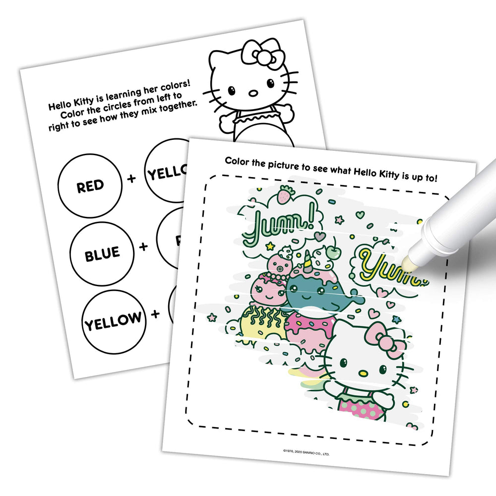 Bendon Hello Kitty Imagine Ink coloring book cover invites playful, creative coloring sessions.
