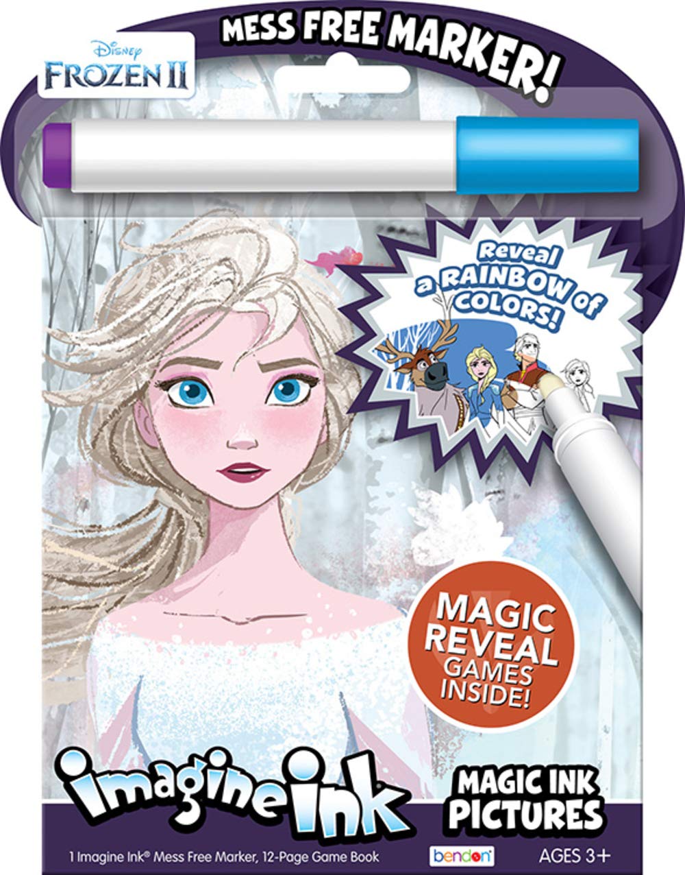 Bendon Imagine Ink Frozen II cover, mess-free coloring on the go.