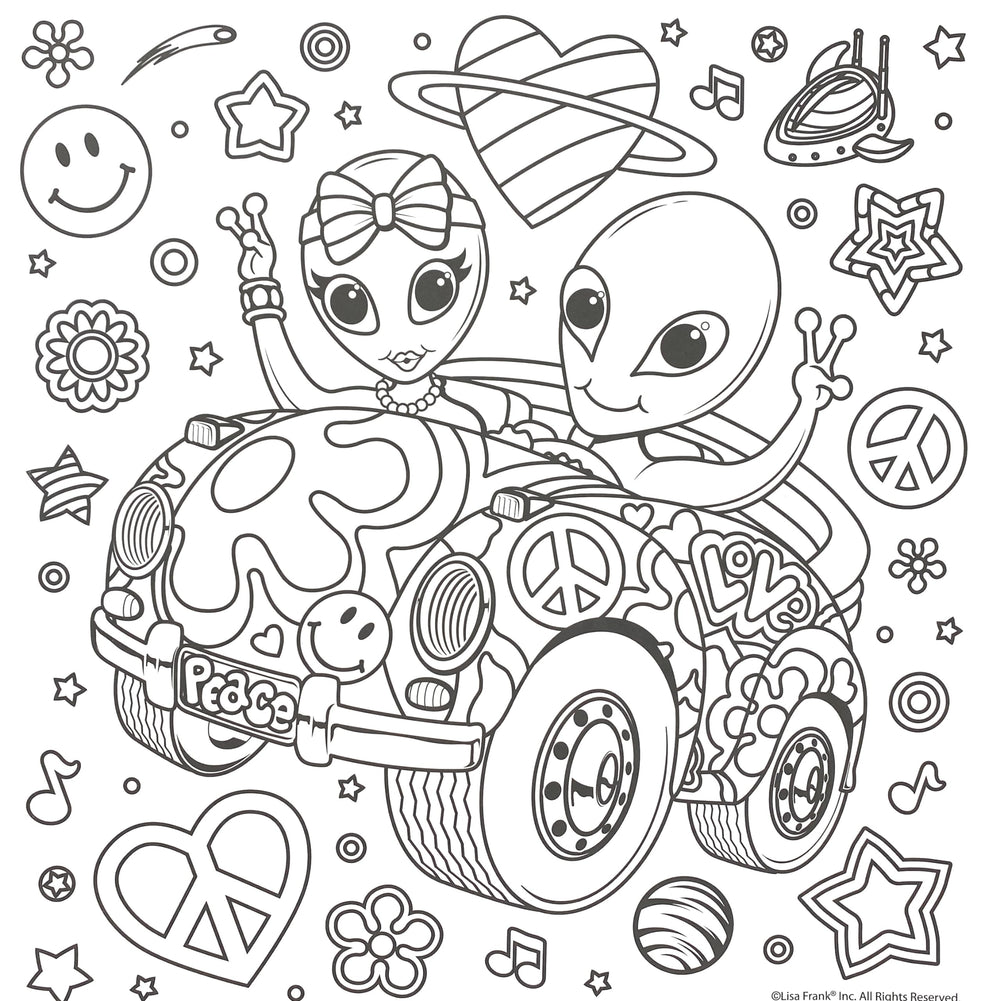 Bendon Lisa Frank coloring patterns spark vibrant self-expression