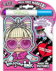 Bendon L.O.L. Surprise Imagine Ink book cover with magical colors for mess-free play