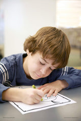Bendon Minions Rise of Gru tear-and-share spreads invite easy display of little artist's work