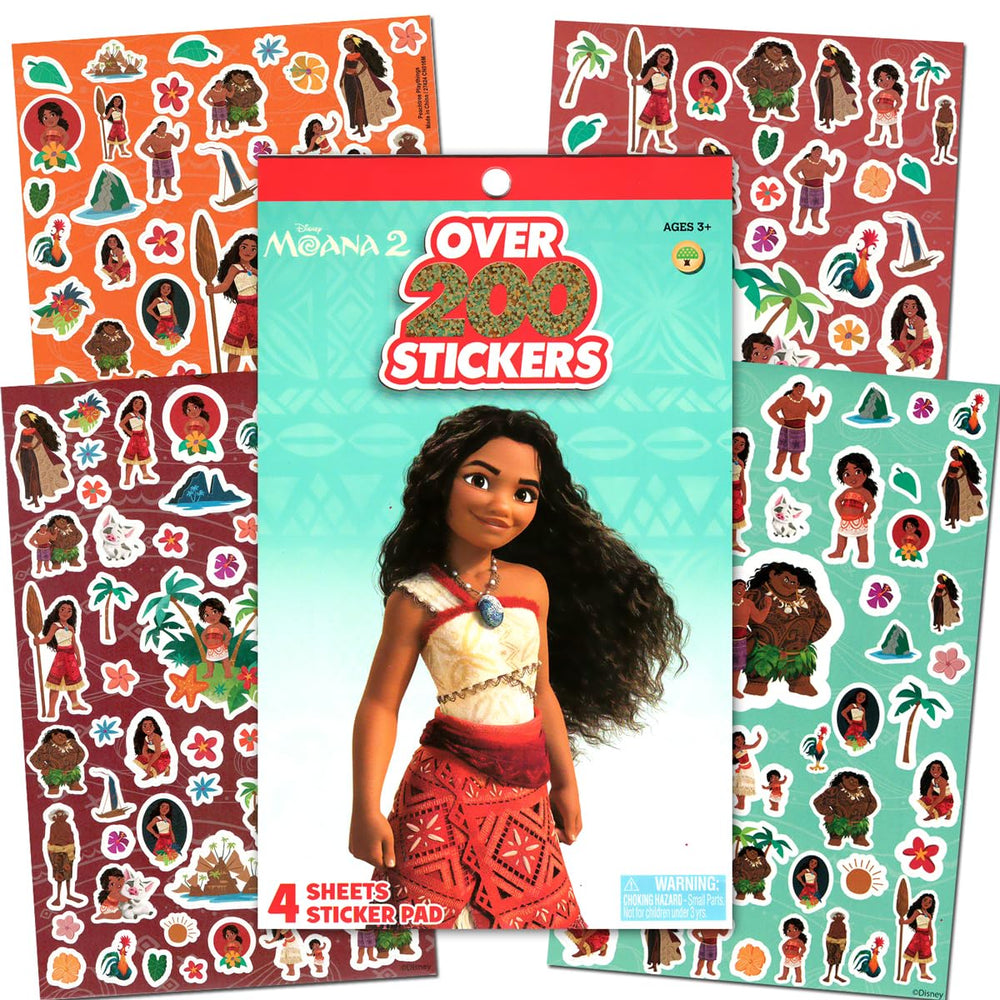Bendon Moana sticker pad with over 300 stickers for decorate and create fun