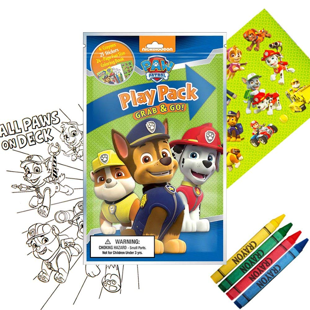 Bendon Nickelodeon Paw Patrol mini coloring book compact 24 pages for quiet time on the go