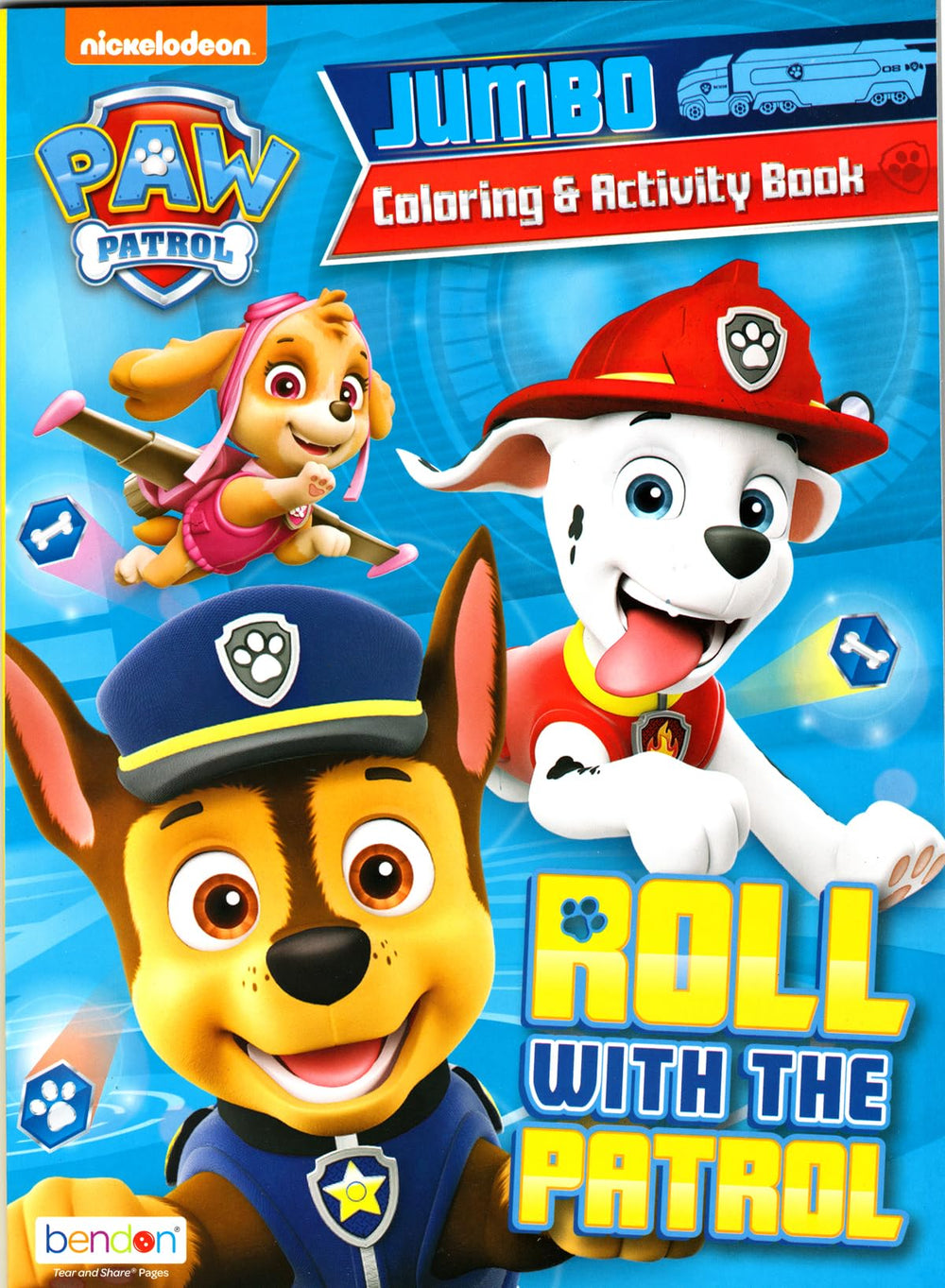 Bendon Paw Patrol Imagine Ink page offers mess-free coloring for kids.