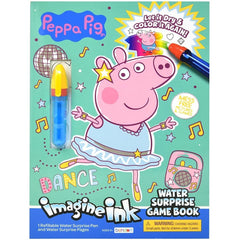 Bendon Peppa Pig Imagine Ink Water Surprise pen reveals vibrant designs for mess-free creativity.