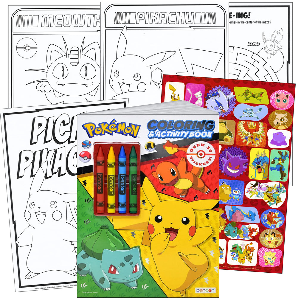 Bendon Pokemon Reward Stickers 2.5 inches, perfect for rewards and crafts.