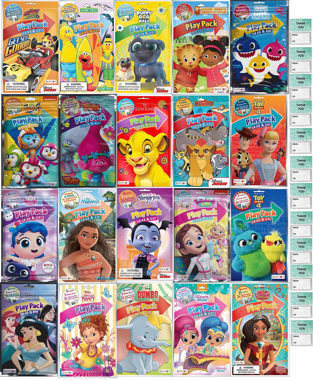 Bendon Publishing 12-count grab-and-go play pack for party favors and classroom rewards.
