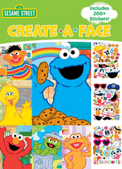 Bendon Sesame Street Create-A-Face sticker pad for imaginative play and creativity