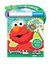 Bendon Sesame Street Imagine Ink book with mess-free marker reveals rainbow colors on the page