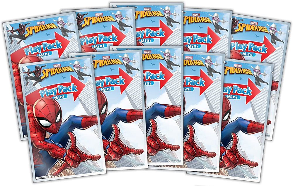 Bendon Spider-Man mini crayons and coloring book inside each pack.