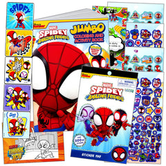 Bendon Spidey sticker sheet featuring Spidey and friends for kids' crafts and rewards